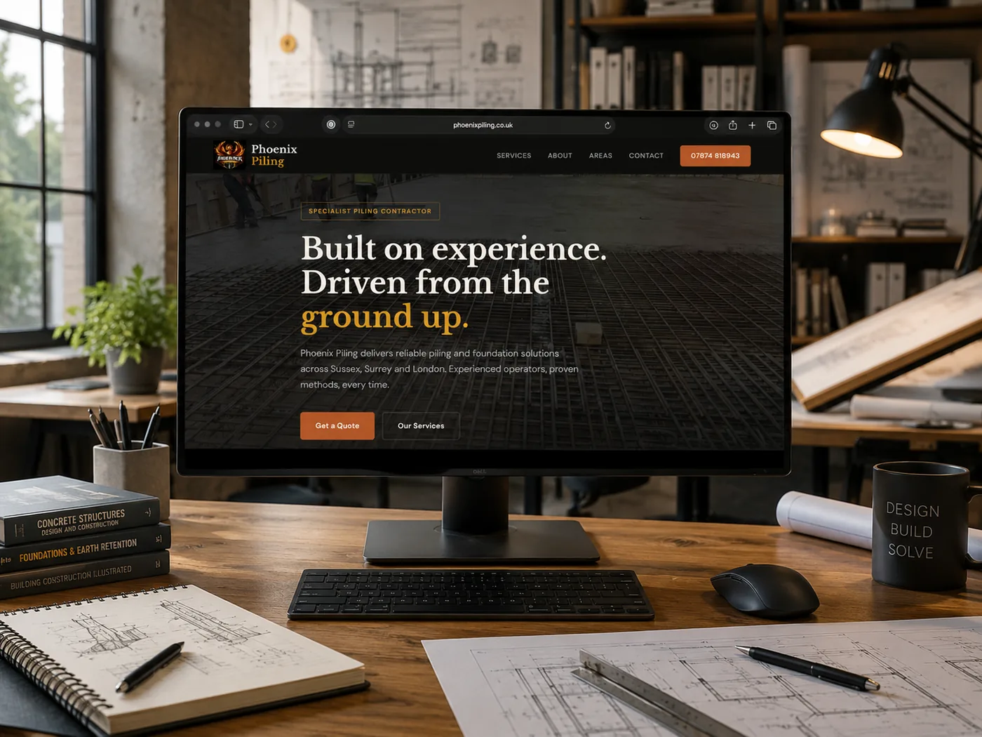 Phoenix Piling website screenshot